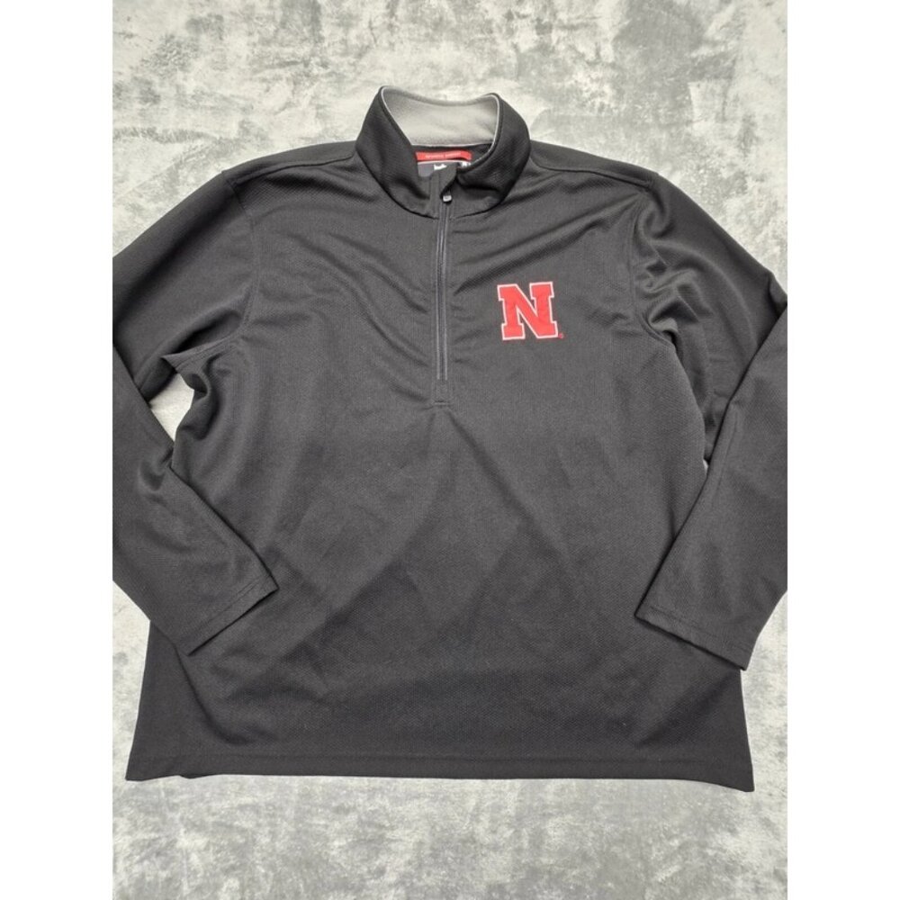 Nebraska 1/4 Zip Pull-Over Franchise‎ Club XXL Authentic Garment